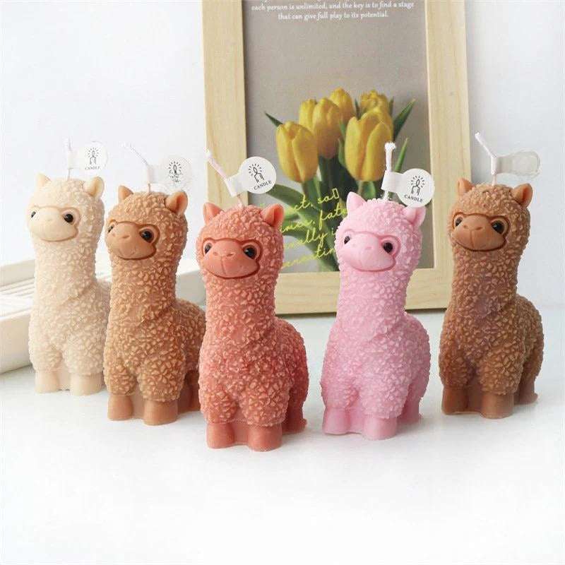 2 Sizes alpaca silicone mold-3D Alpaca candle mold-Scented candle mold-Epoxy resin alpaca mold-Cute keychain pendant mold-Resin art mold