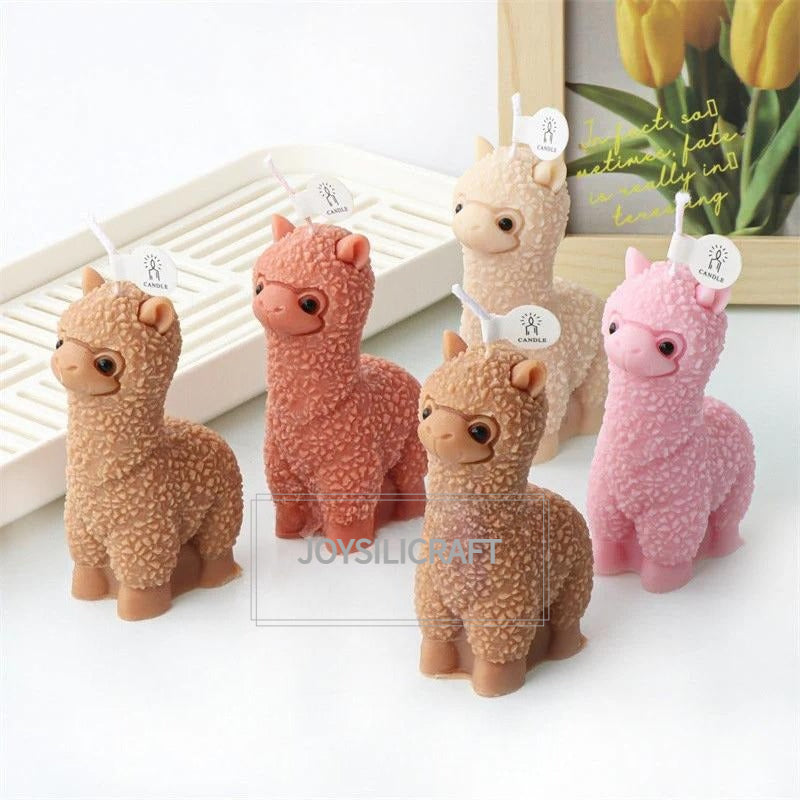 2 Sizes alpaca silicone mold-3D Alpaca candle mold-Scented candle mold-Epoxy resin alpaca mold-Cute keychain pendant mold-Resin art mold