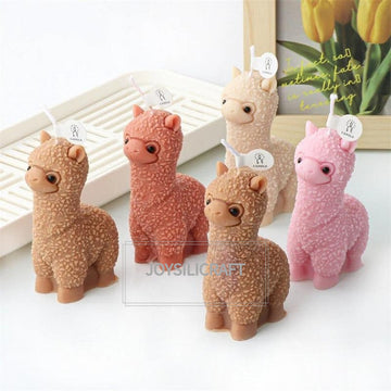 2 Sizes alpaca silicone mold-3D Alpaca candle mold-Scented candle mold-Epoxy resin alpaca mold-Cute keychain pendant mold-Resin art mold