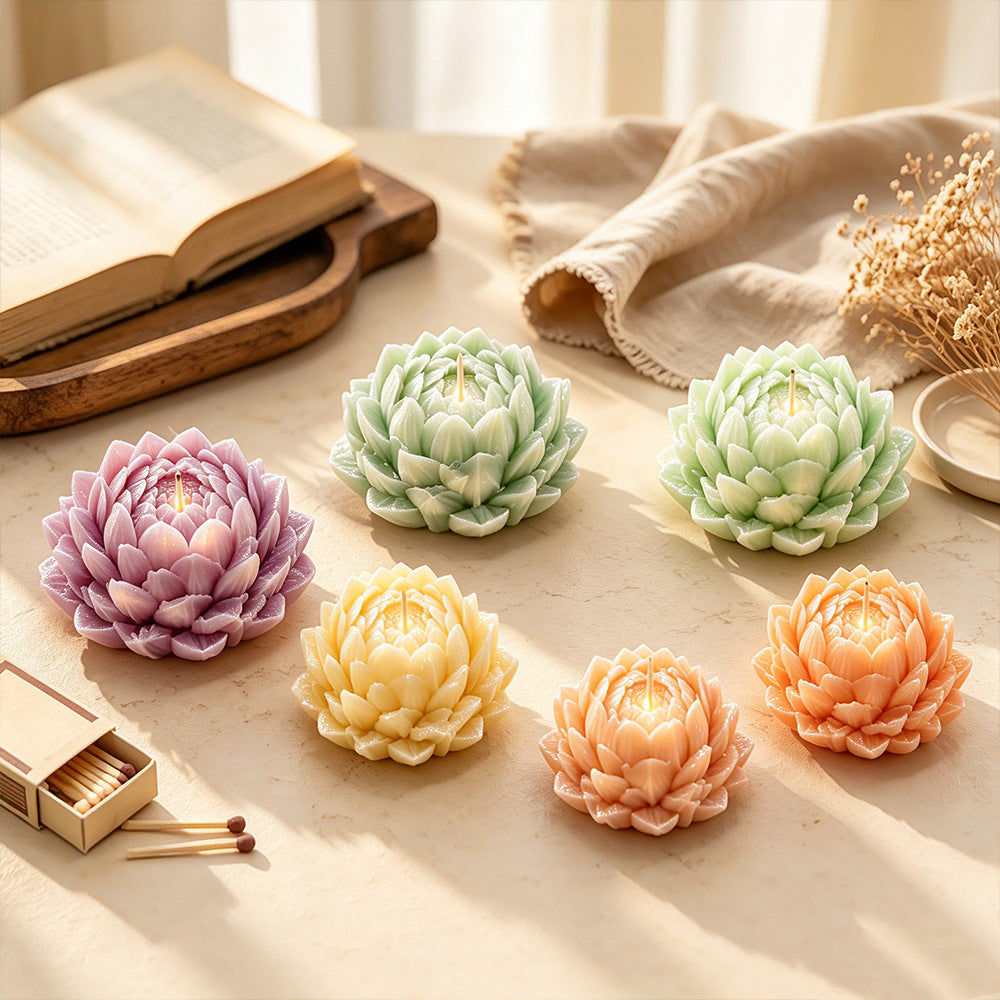 Dahlia Silicone Mold, DIY for Scented Candles, Epoxy Resin, Gypsum Decor Crafts