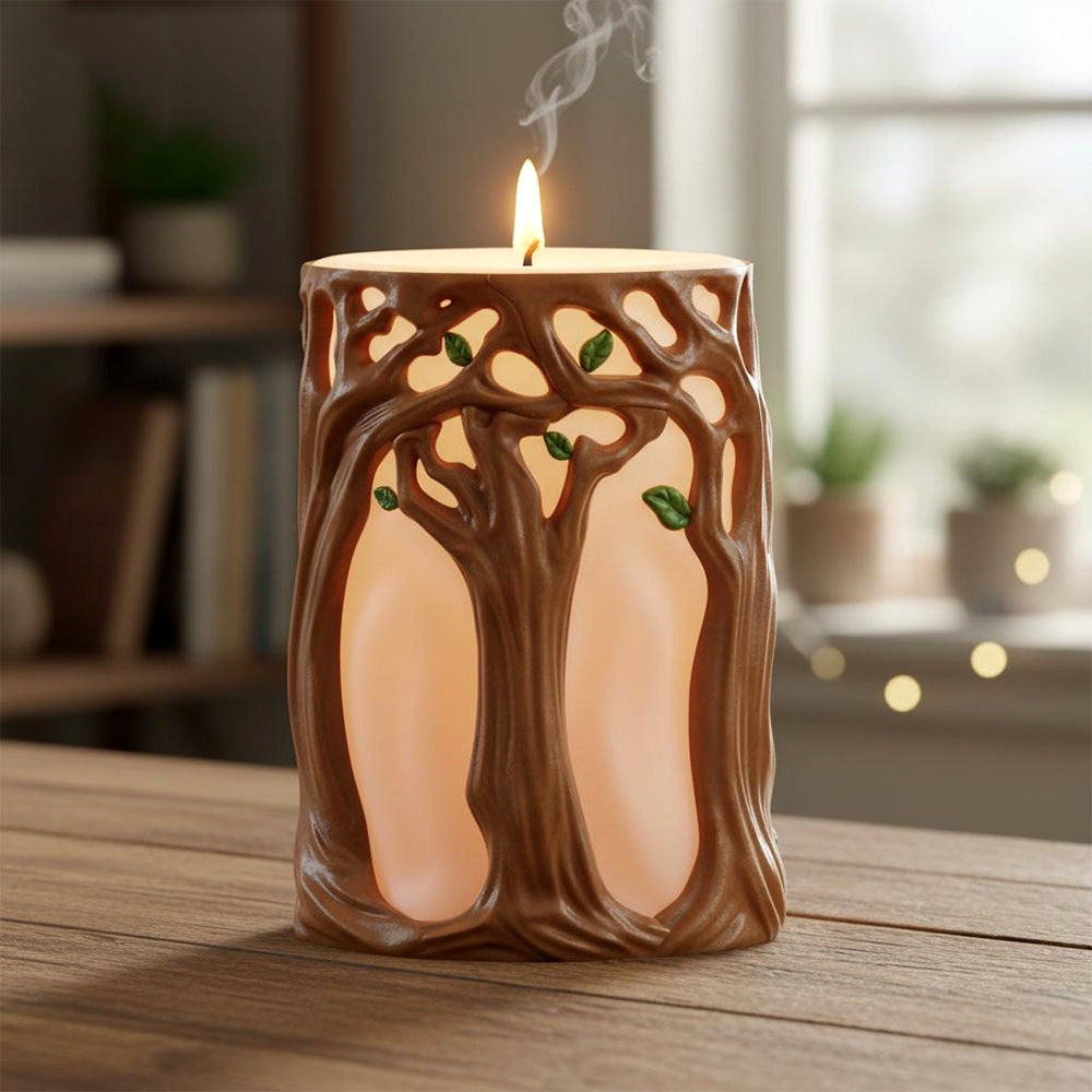 Tree of Life Icon Silicone Mold, DIY Relief Plaster Tabletop Decor for Candle Making