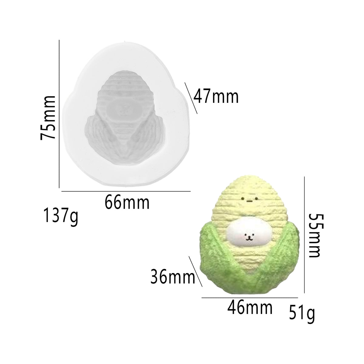 Food play pudding Vegetable fidget toys Food grade silicone mold