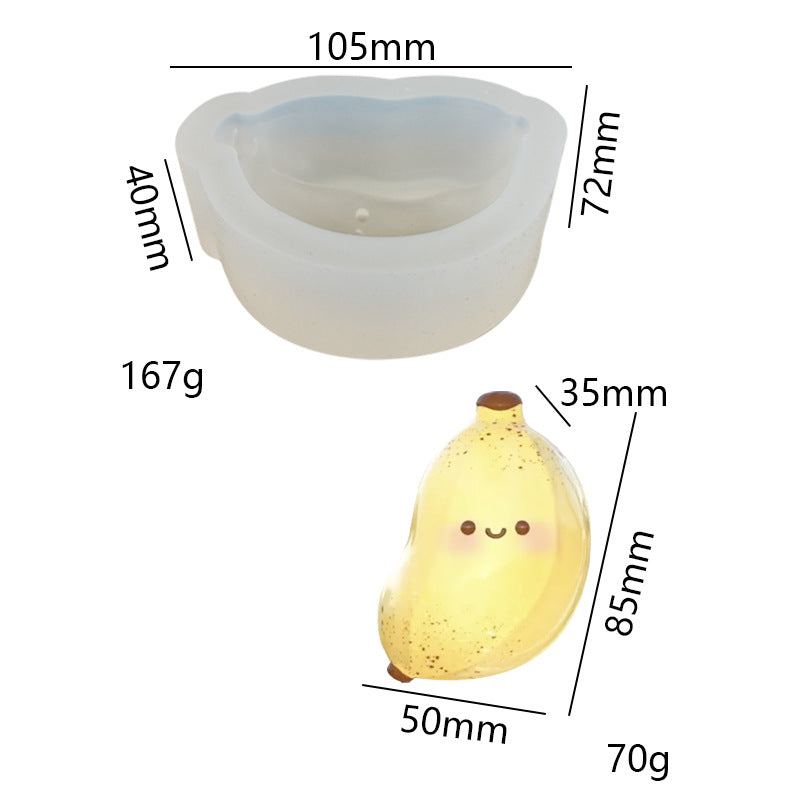 Grape star fruit kneading music mold DIY fruit scented candle gypsum handmade soap silicone mold