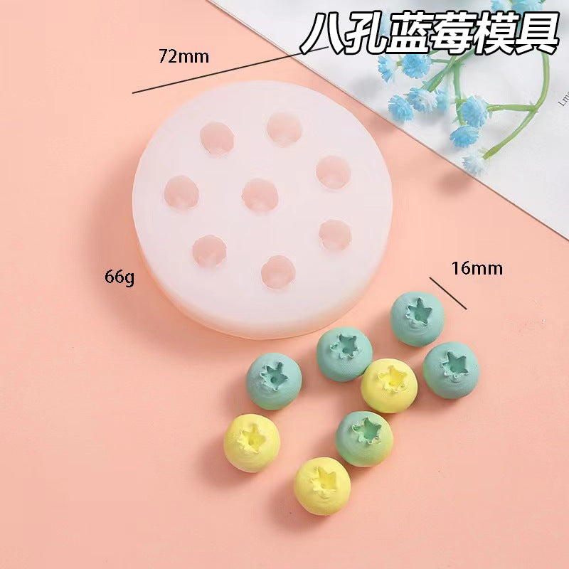 Grape star fruit kneading music mold DIY fruit scented candle gypsum handmade soap silicone mold