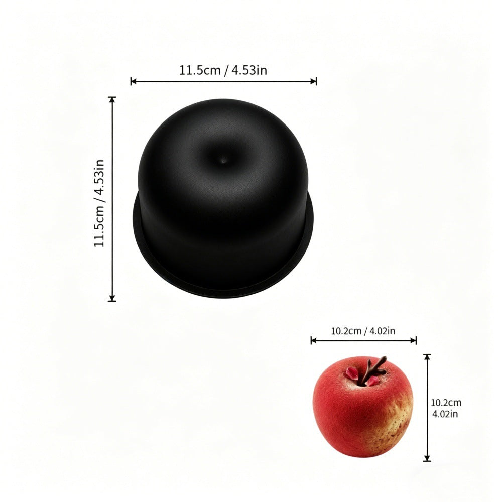4 Inch Fruit Silicone Cake Mold, Blueberry & Apple Shape Donut Mousse Cake Mold, Chocolate Baking Tool for Home Dessert DIY