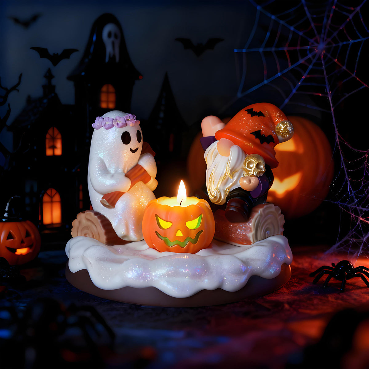 Halloween Pumpkin Skull Ghost Silicone Mold for DIY Aromatherapy Candle & Resin Craft