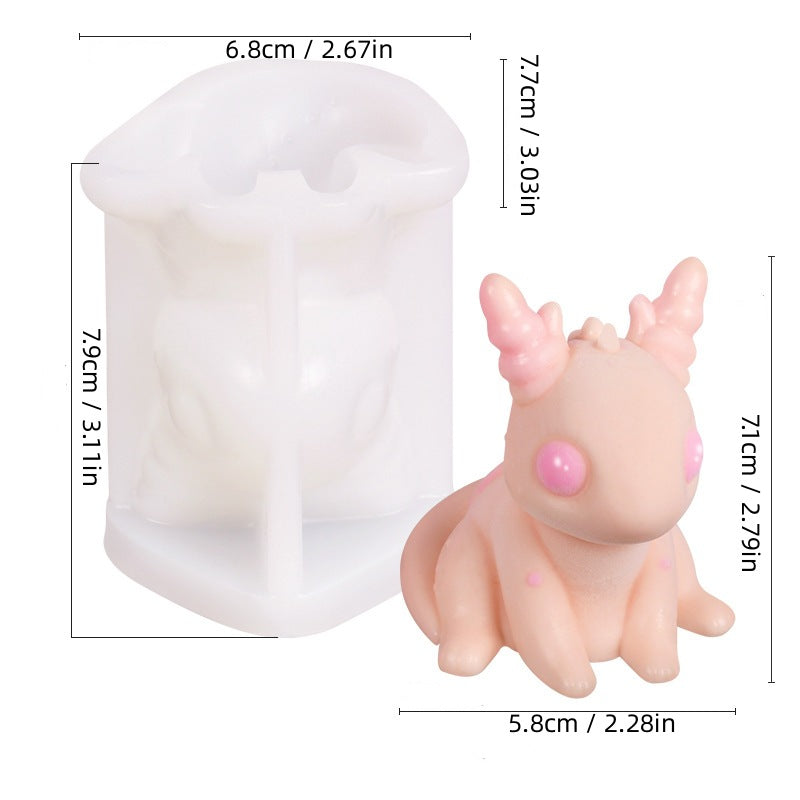 Cute Cartoon Character Silicone Mold | DIY Sleeping Mousse Cake & Pudding Mold