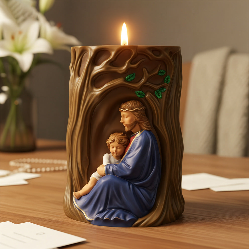 Tree of Life Icon Silicone Mold, DIY Relief Plaster Tabletop Decor for Candle Making