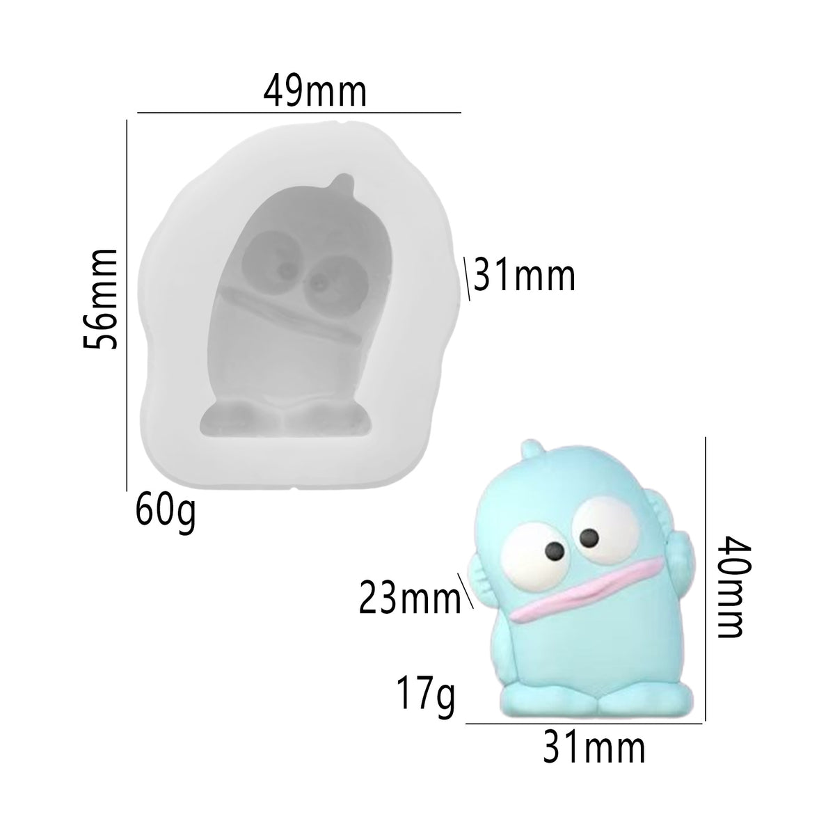 Food play pudding Vegetable fidget toys Food grade silicone mold