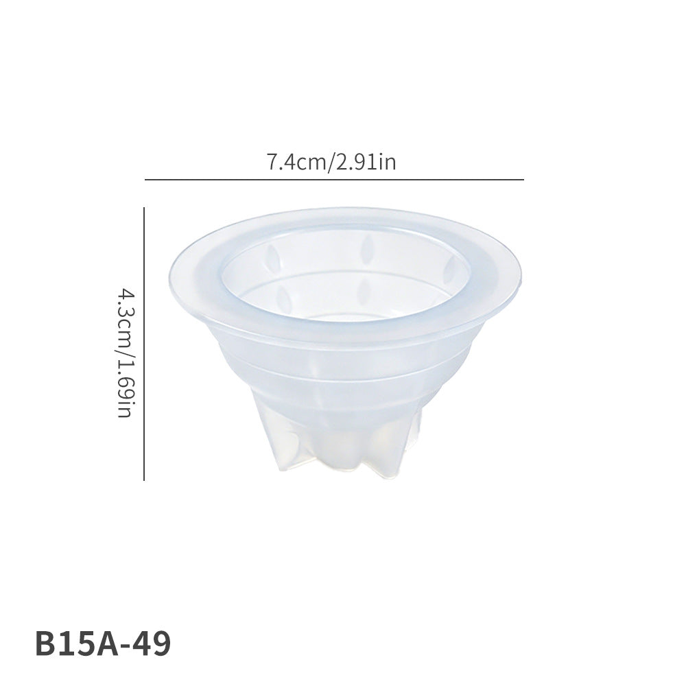 Aromatherapy Jar Silicone Mold Multi-Purpose DIY Epoxy Resin Mold for Flower Pot, Pen Holder, Storage Jar & Home Decor Ornament