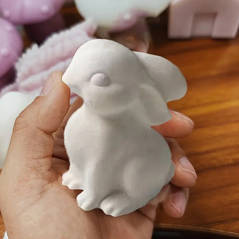 Easter Bunny Silicone Mold | DIY Candle, Chocolate & Plaster Craft Mold