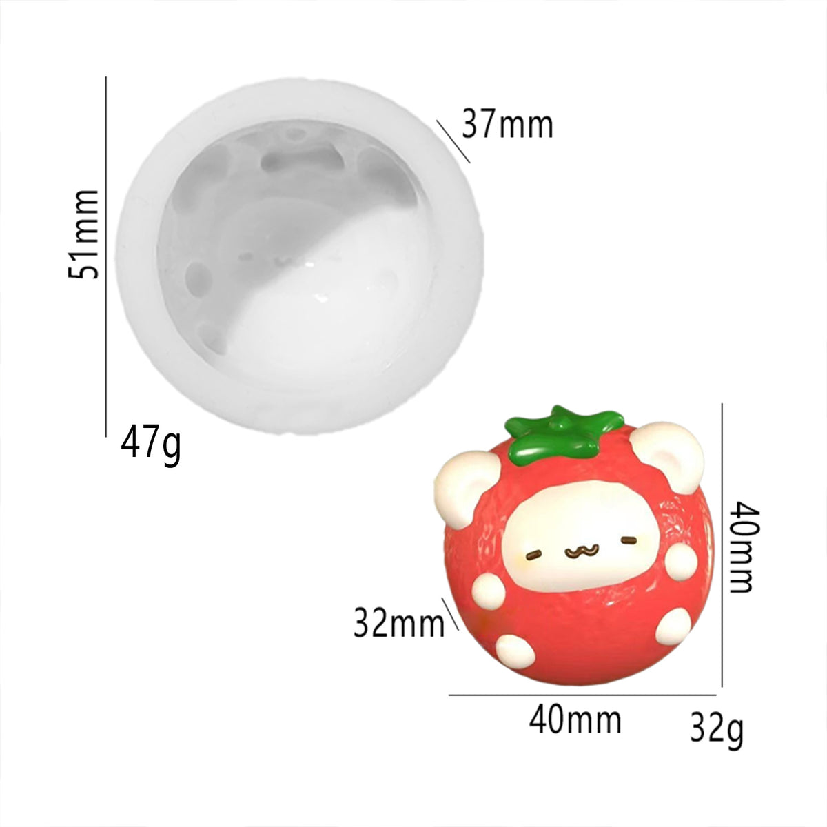 Food play pudding Vegetable fidget toys Food grade silicone mold