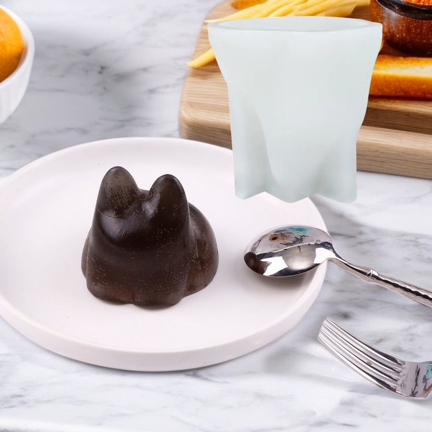Nailong & Cat Pudding Jelly Silicone Baking Mold, DIY Creative Character Series Cake Mold for Mousse Dessert Making