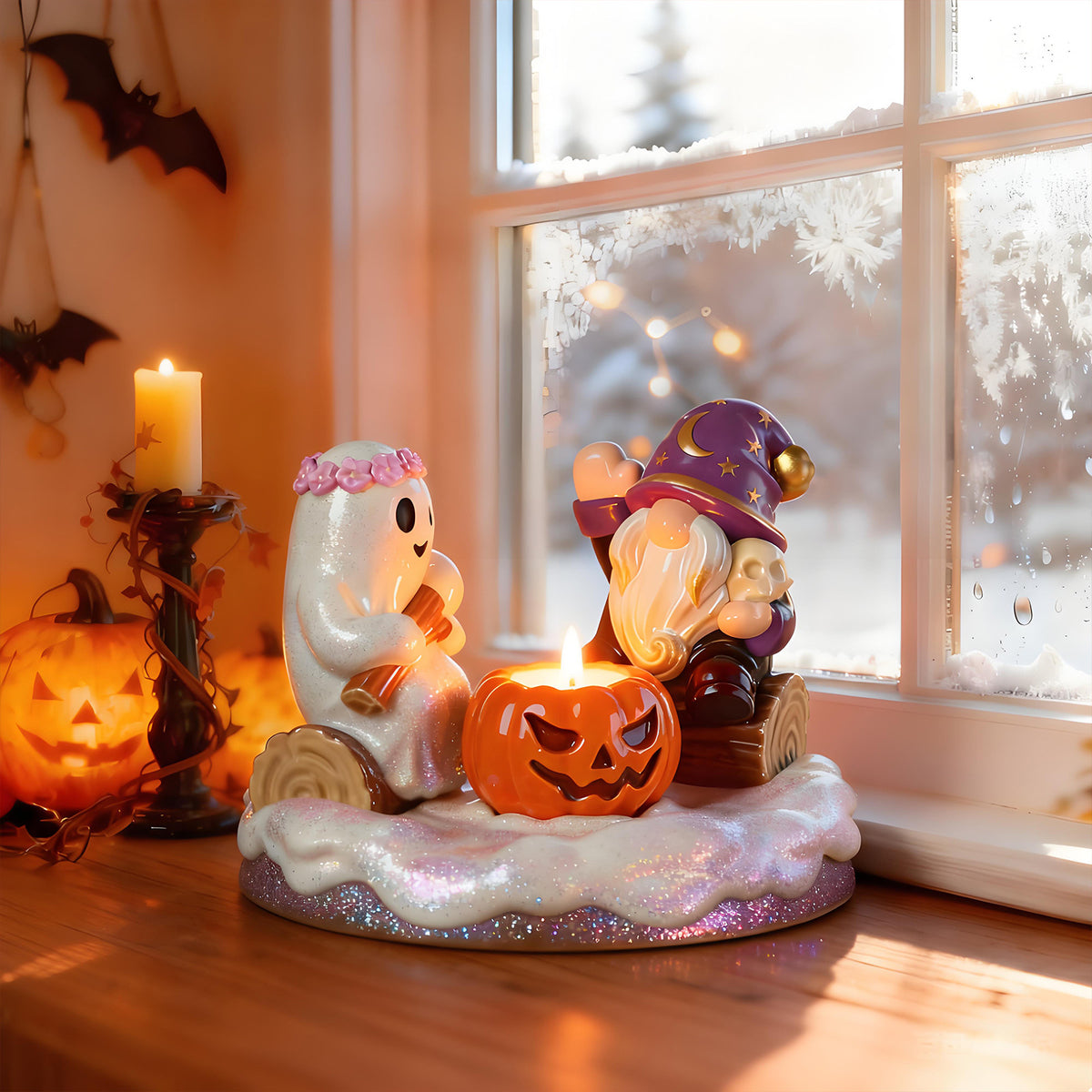 Halloween Pumpkin Skull Ghost Silicone Mold for DIY Aromatherapy Candle & Resin Craft