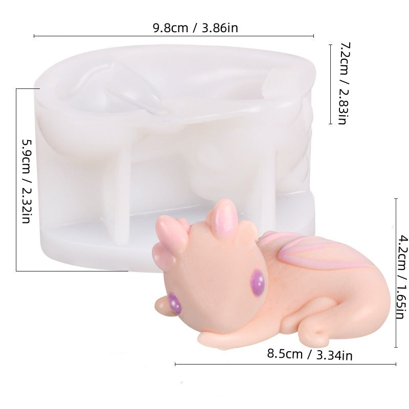 Cute Cartoon Character Silicone Mold | DIY Sleeping Mousse Cake & Pudding Mold