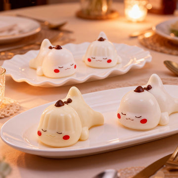 Cute Cartoon Character Silicone Mold | DIY Sleeping Mousse Cake & Pudding Mold
