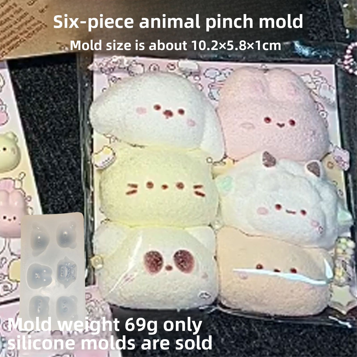 Food play pudding Vegetable fidget toys Food grade silicone mold