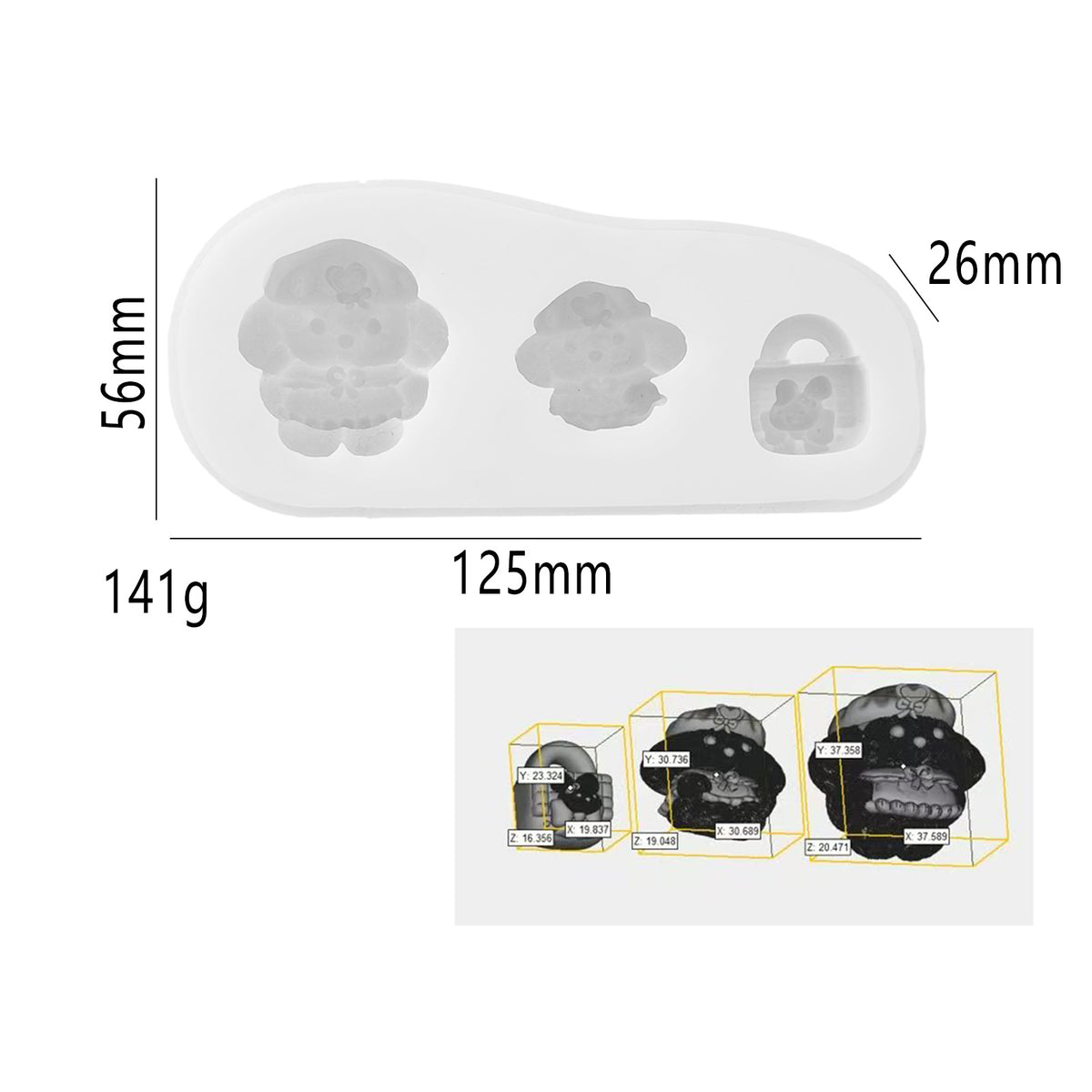 Food play pudding Vegetable fidget toys Food grade silicone mold