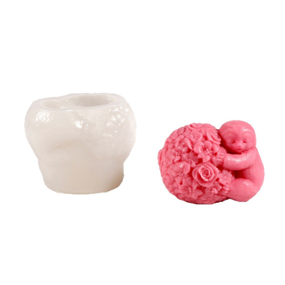 Sloth Silicone Mold | DIY Aromatherapy Candle & Plaster Craft Mold