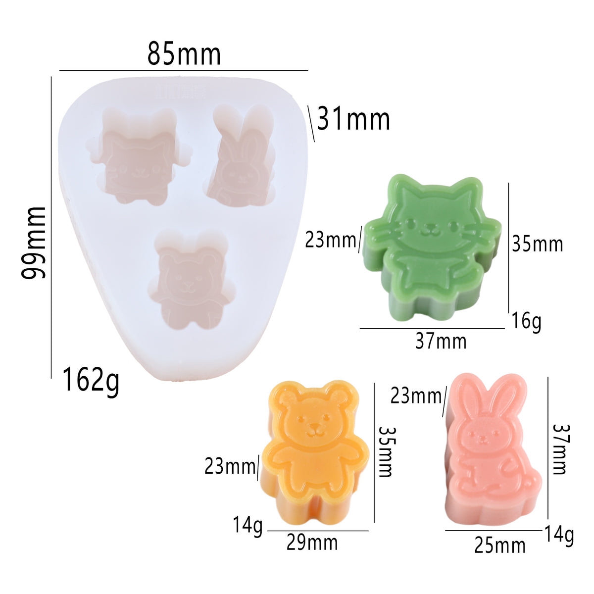 Food play pudding Vegetable fidget toys Food grade silicone mold