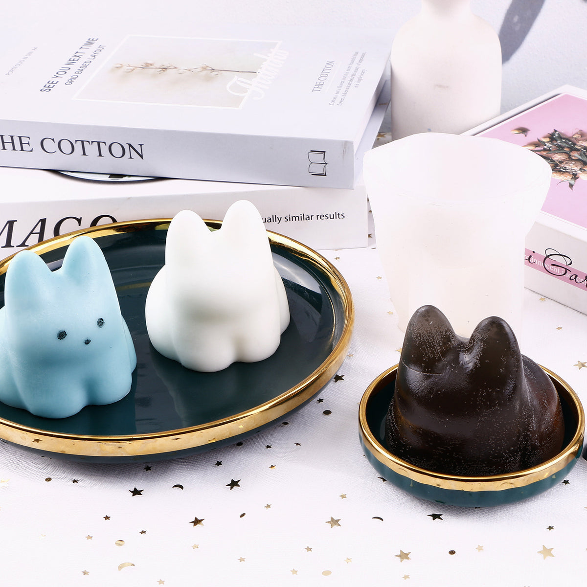 Nailong & Cat Pudding Jelly Silicone Baking Mold, DIY Creative Character Series Cake Mold for Mousse Dessert Making
