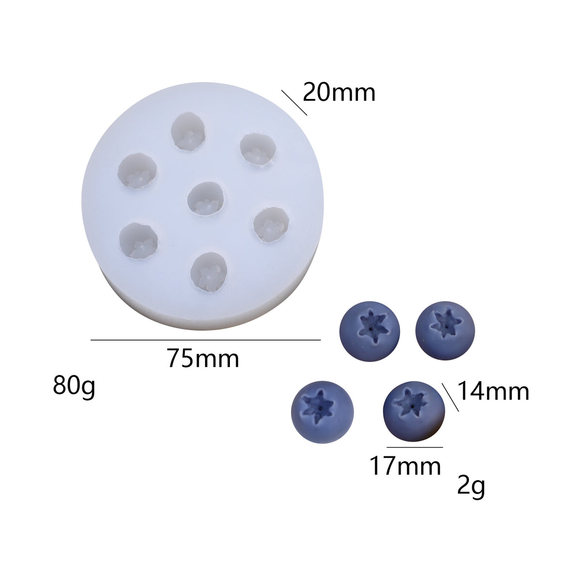 Grape star fruit kneading music mold DIY fruit scented candle gypsum handmade soap silicone mold