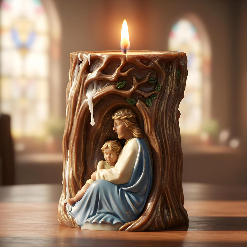 Tree of Life Icon Silicone Mold, DIY Relief Plaster Tabletop Decor for Candle Making