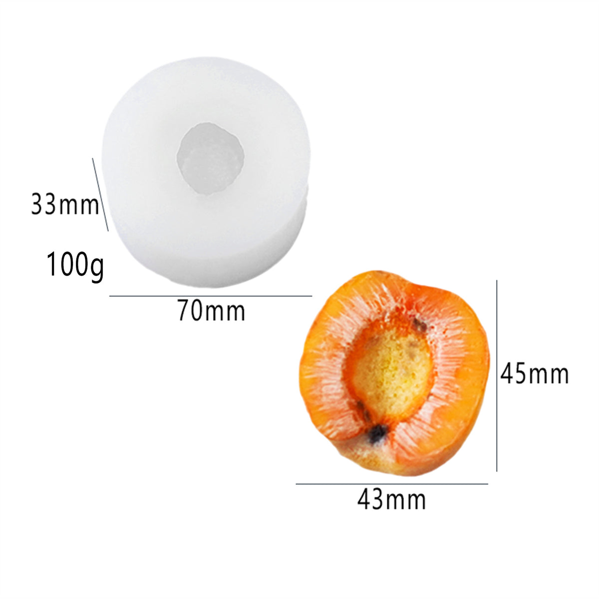 Grape star fruit kneading music mold DIY fruit scented candle gypsum handmade soap silicone mold
