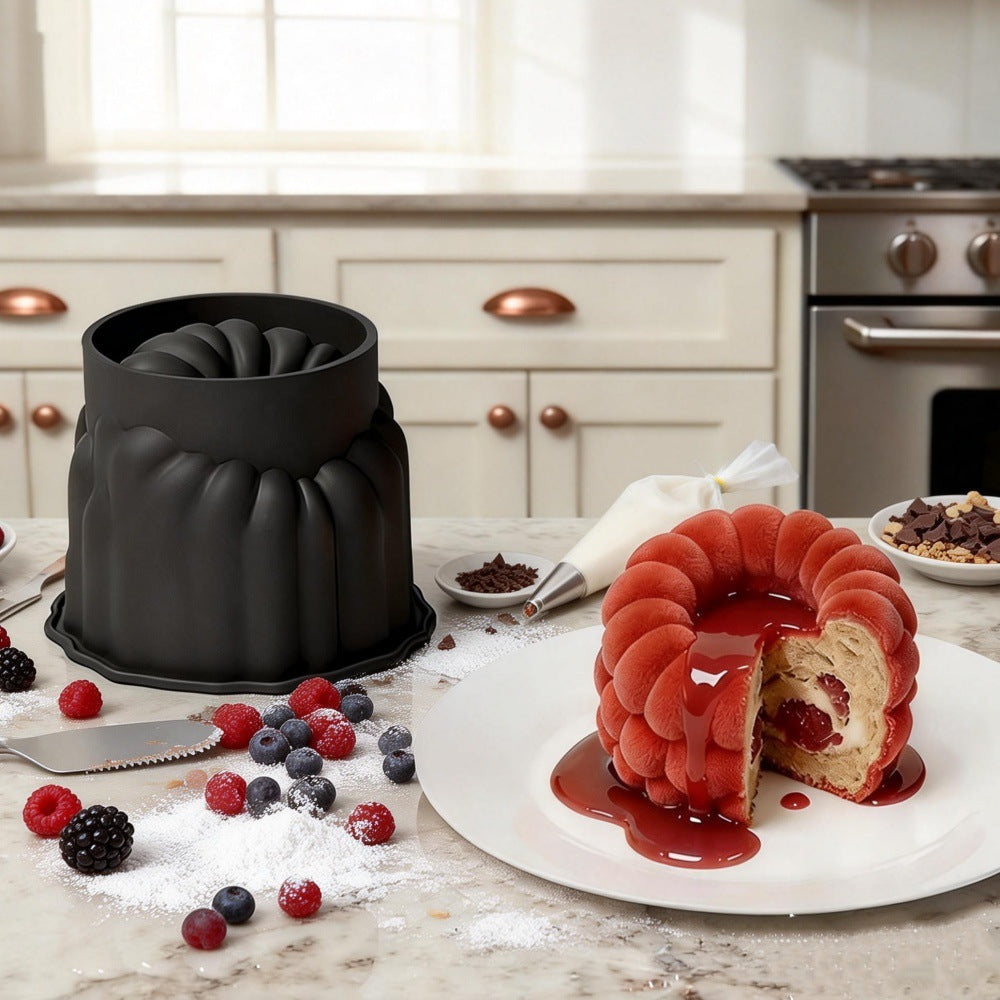Creative 3D Raspberry Silicone Mold, 4 Inch Fruit Shaped Baking Mold for Mousse Cake, Pastry & Fine Dessert Decoration