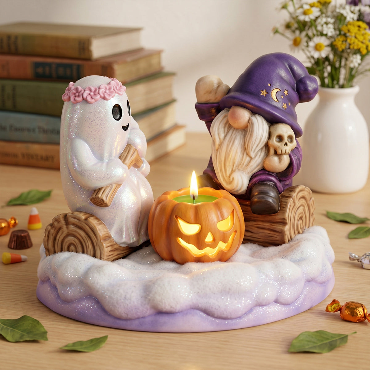 Halloween Pumpkin Skull Ghost Silicone Mold for DIY Aromatherapy Candle & Resin Craft