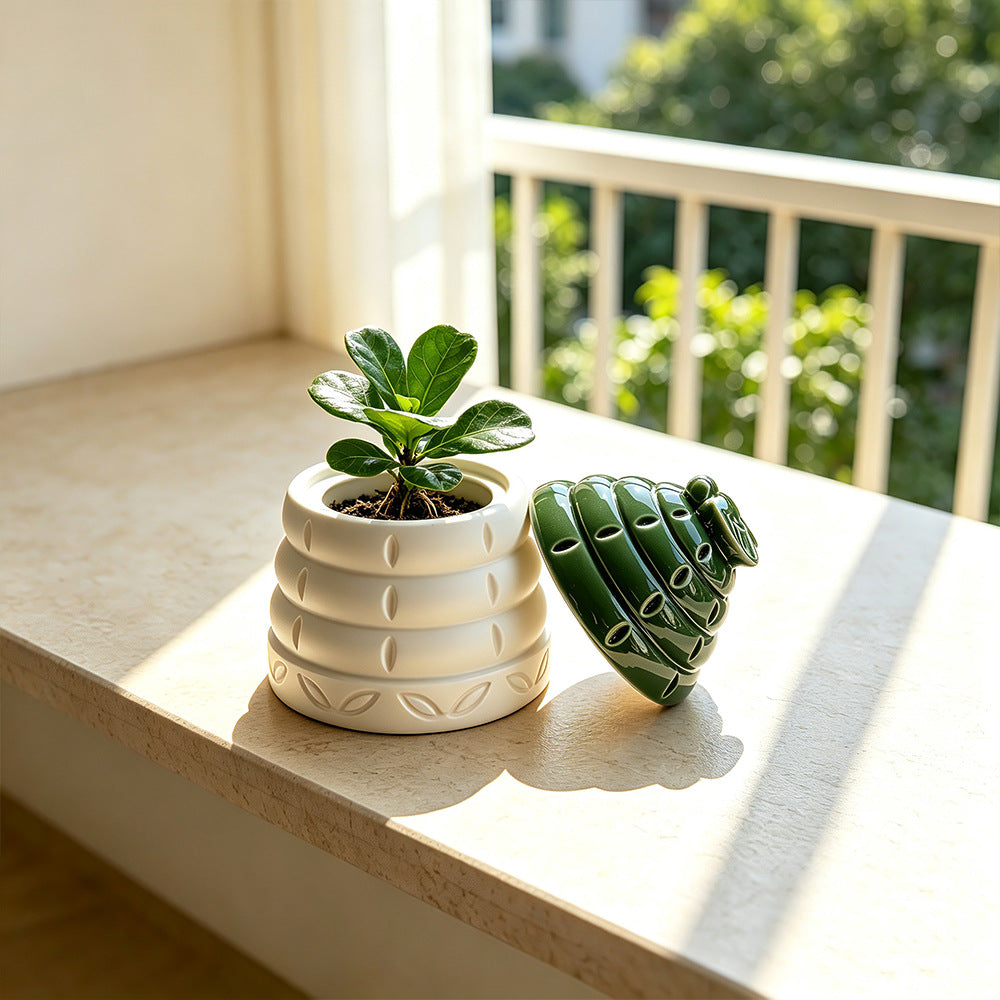 Aromatherapy Jar Silicone Mold Multi-Purpose DIY Epoxy Resin Mold for Flower Pot, Pen Holder, Storage Jar & Home Decor Ornament