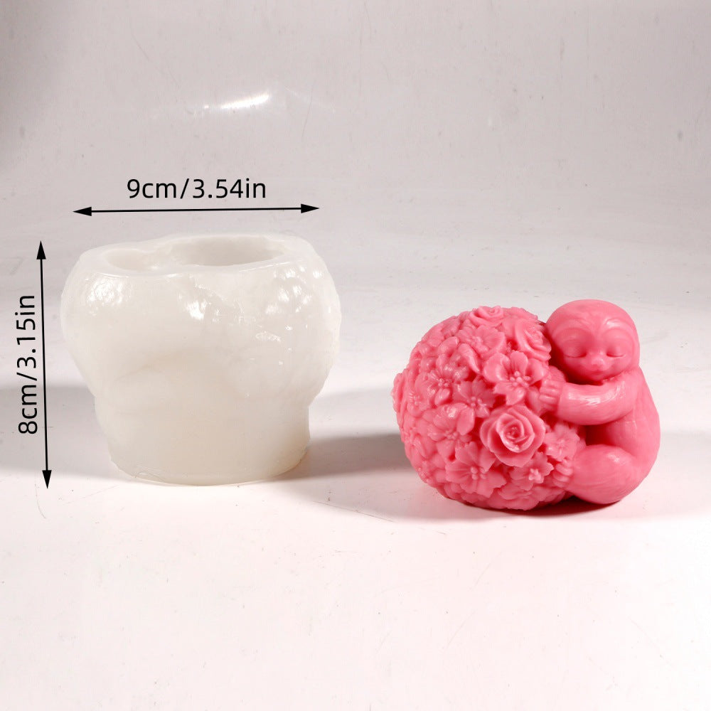 Sloth Silicone Mold | DIY Aromatherapy Candle & Plaster Craft Mold