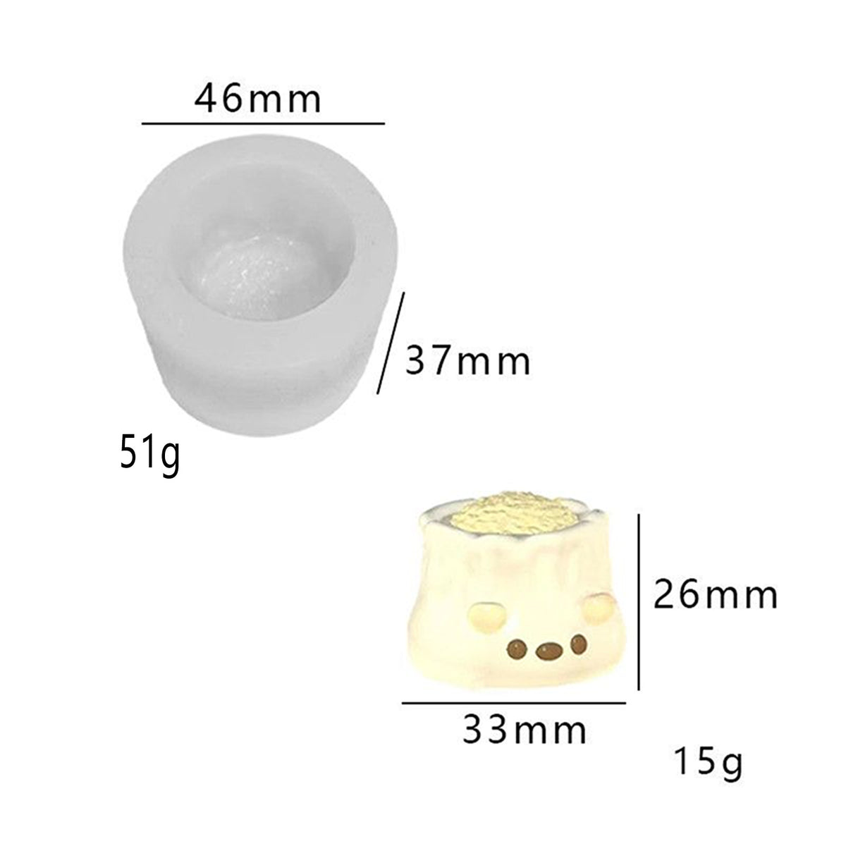 Food play pudding Vegetable fidget toys Food grade silicone mold