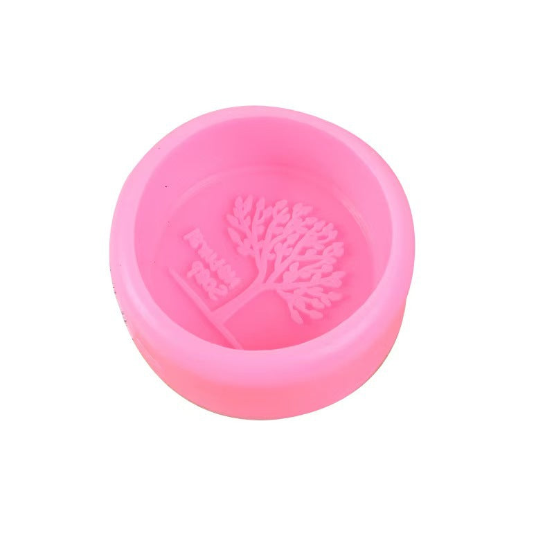 Round Tree of Life Silicone Mold, DIY Handmade Soap Base Mould, Soap & Cake Baking Mold for Home Craft