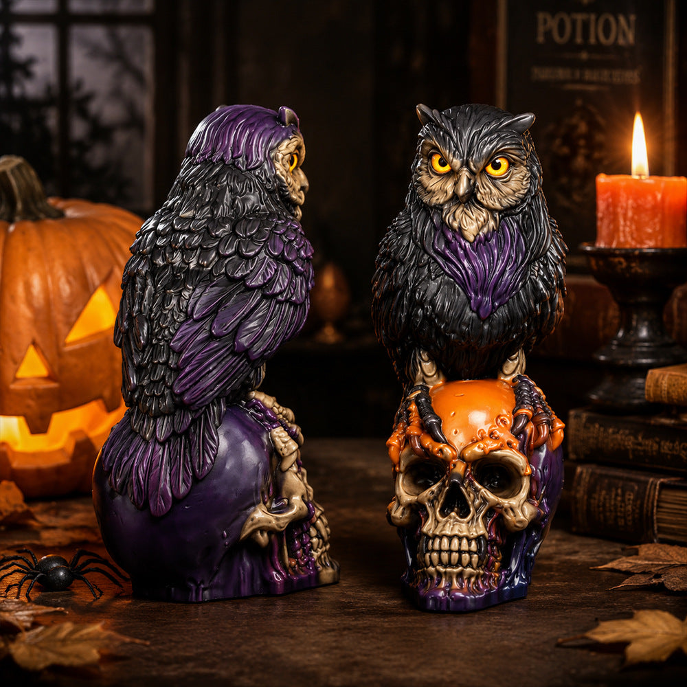3D Owl Skull Silicone Mold for Aromatherapy Candle, Gothic Handmade Decor Craft Mold