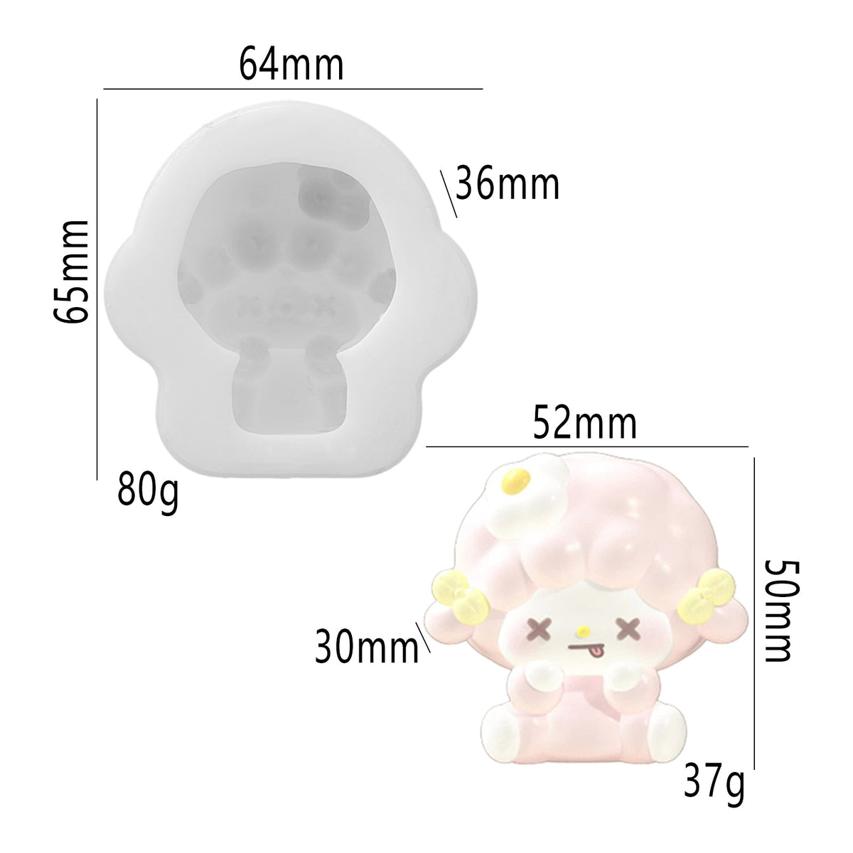 Food play pudding Vegetable fidget toys Food grade silicone mold
