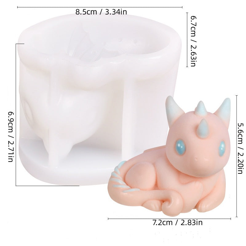 Cute Cartoon Character Silicone Mold | DIY Sleeping Mousse Cake & Pudding Mold