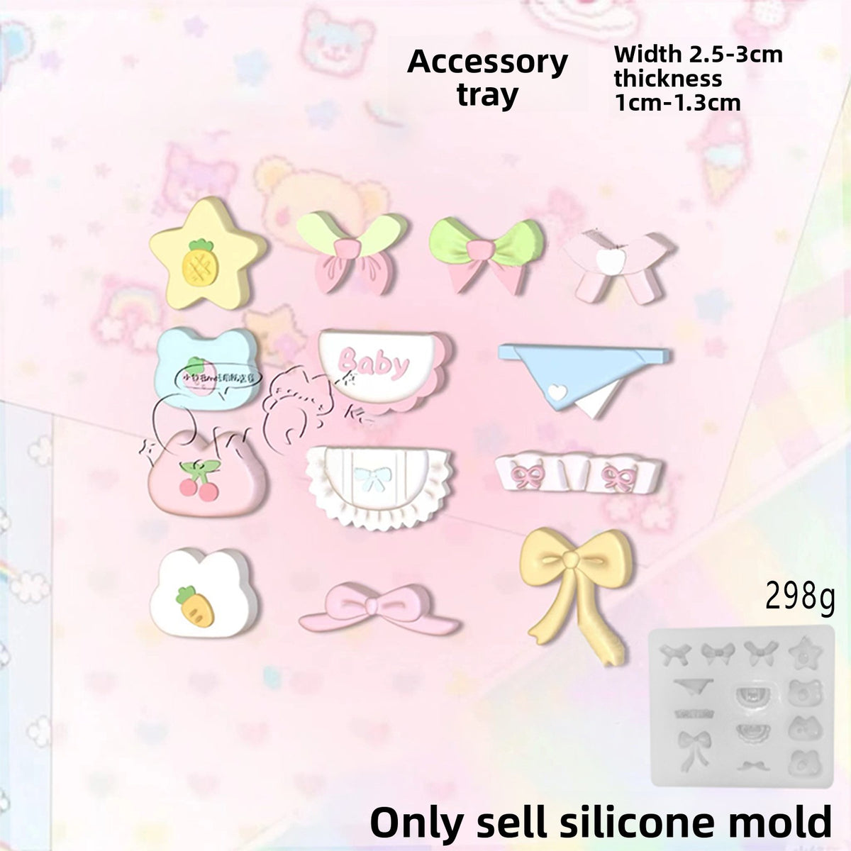 Food play pudding Vegetable fidget toys Food grade silicone mold