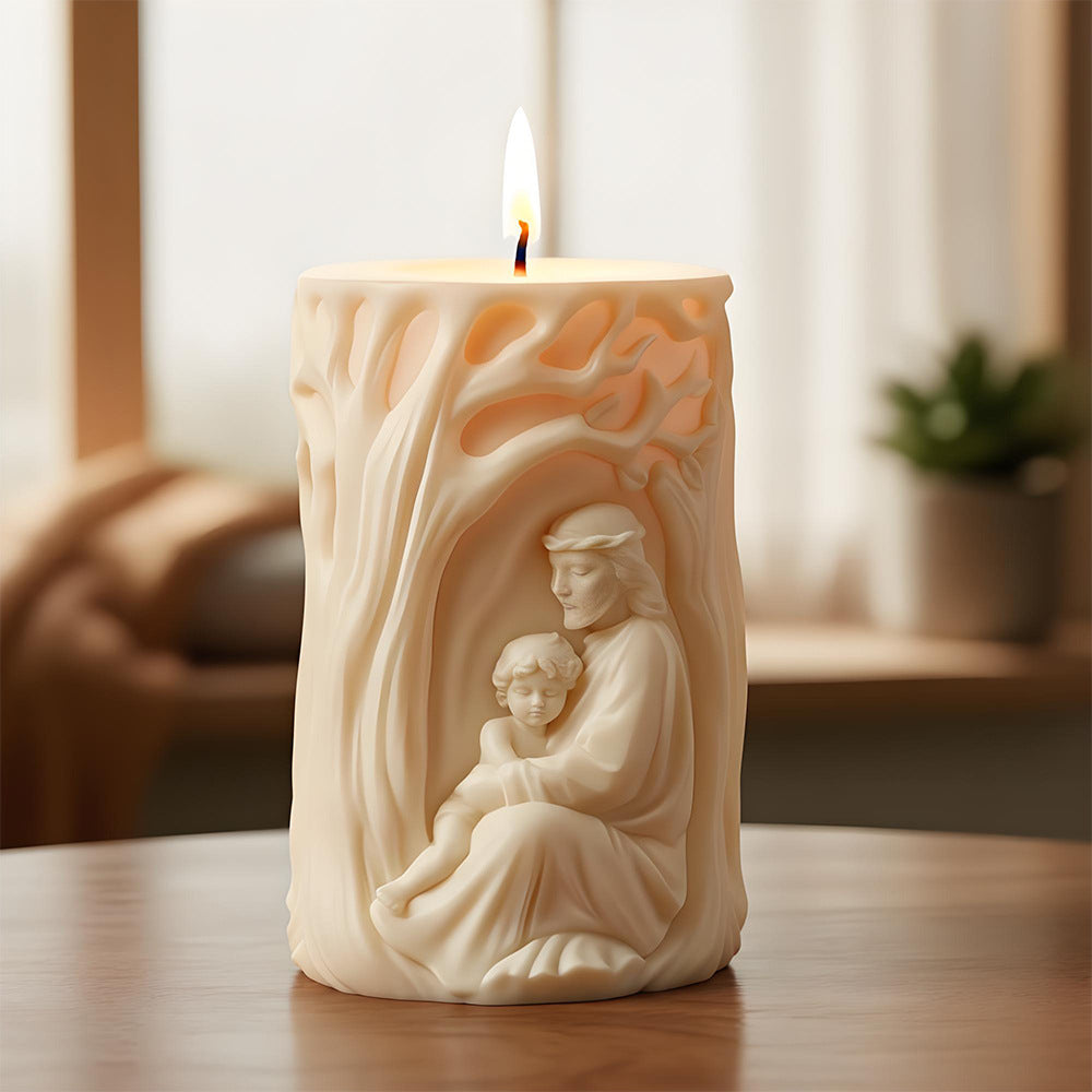 Tree of Life Icon Silicone Mold, DIY Relief Plaster Tabletop Decor for Candle Making