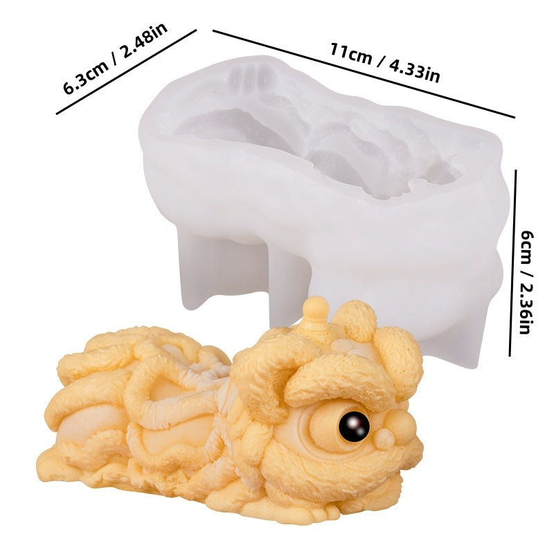Nailong & Cat Pudding Jelly Silicone Baking Mold, DIY Creative Character Series Cake Mold for Mousse Dessert Making