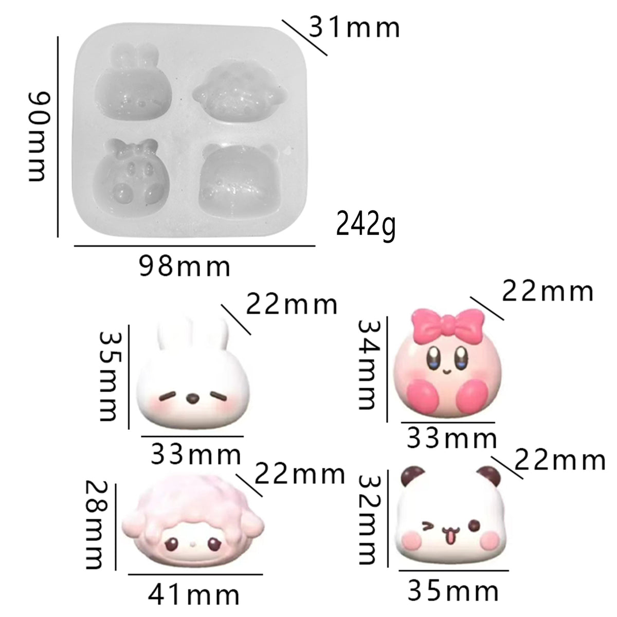 Food play pudding Vegetable fidget toys Food grade silicone mold
