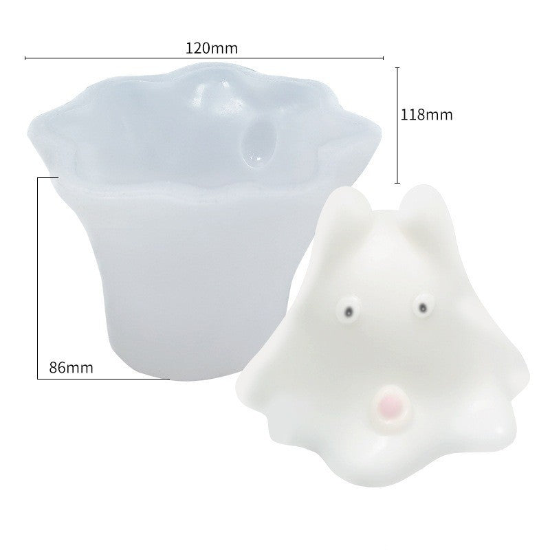 Nailong & Cat Pudding Jelly Silicone Baking Mold, DIY Creative Character Series Cake Mold for Mousse Dessert Making