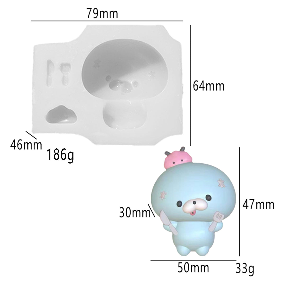 Food play pudding Vegetable fidget toys Food grade silicone mold