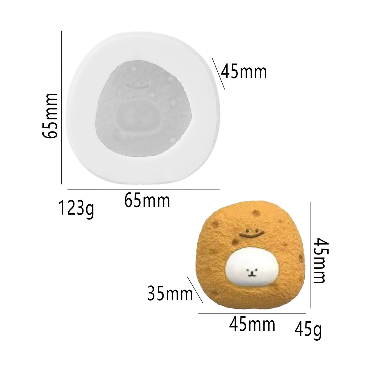 Food play pudding Vegetable fidget toys Food grade silicone mold