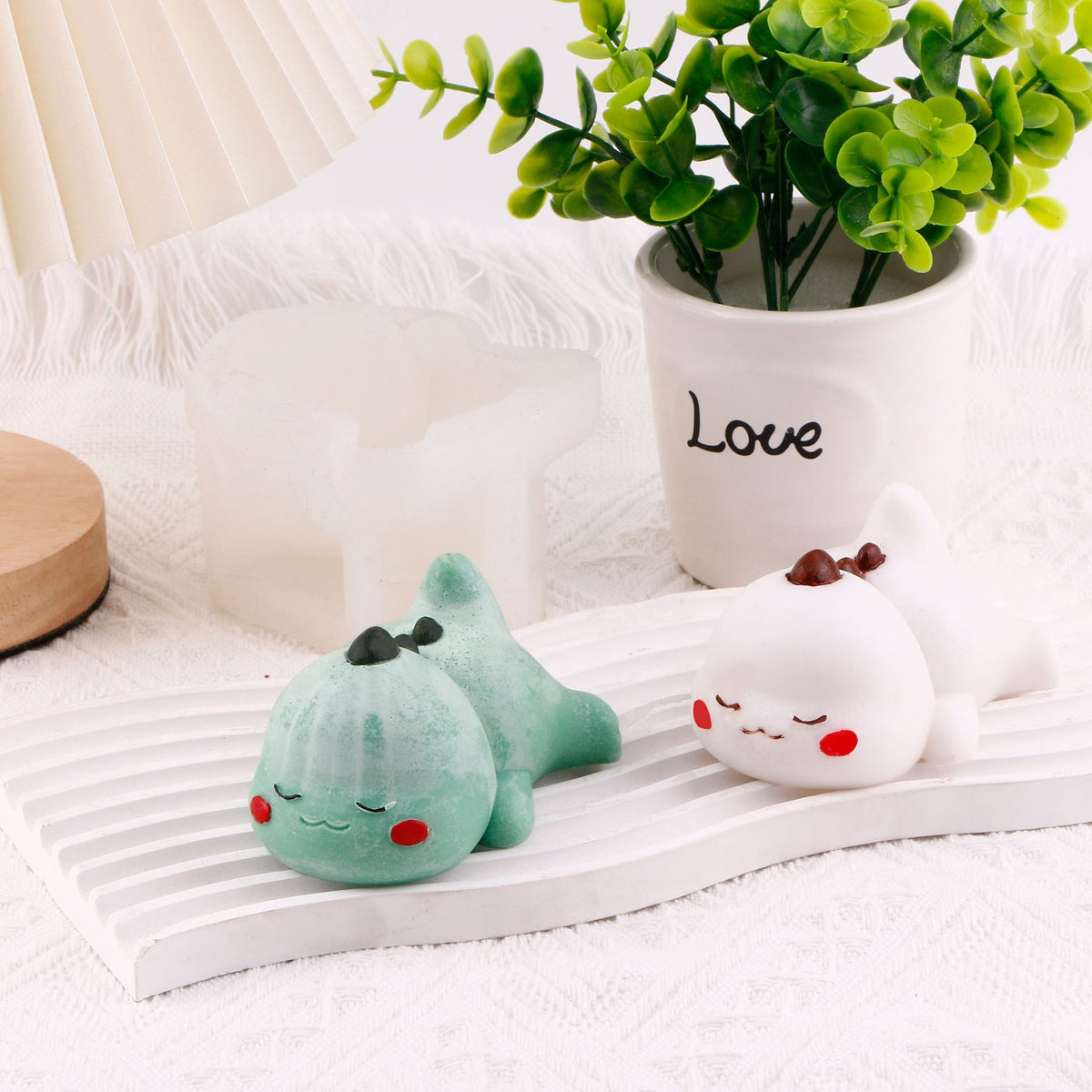 Cute Cartoon Character Silicone Mold | DIY Sleeping Mousse Cake & Pudding Mold