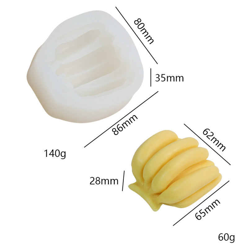 Grape star fruit kneading music mold DIY fruit scented candle gypsum handmade soap silicone mold