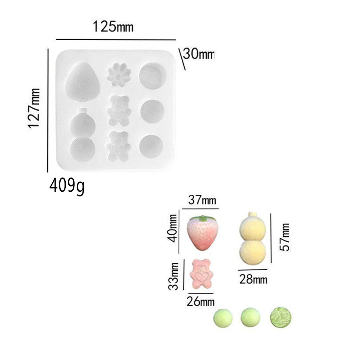 Food play pudding Vegetable fidget toys Food grade silicone mold