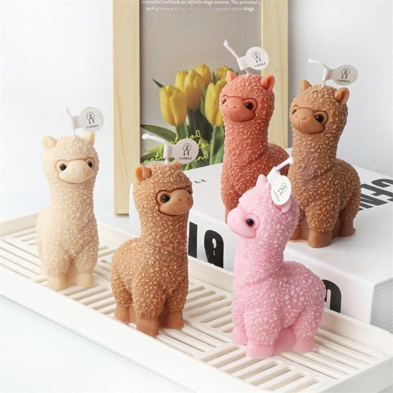 2 Sizes alpaca silicone mold-3D Alpaca candle mold-Scented candle mold-Epoxy resin alpaca mold-Cute keychain pendant mold-Resin art mold