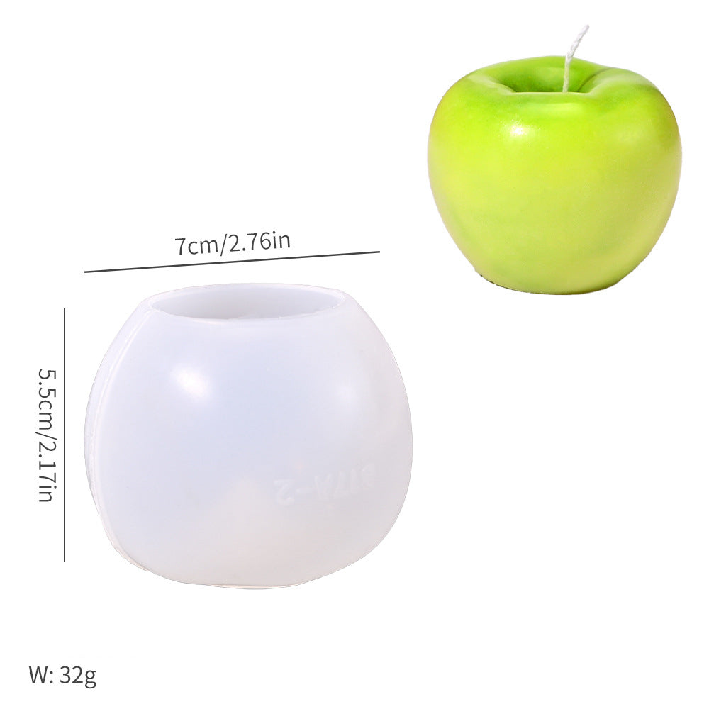 Forbidden Fruit Silicone Mold, Apple & Snake Shape Mold for Aroma Diffuser Stone, Candle, Halloween Cake Decor