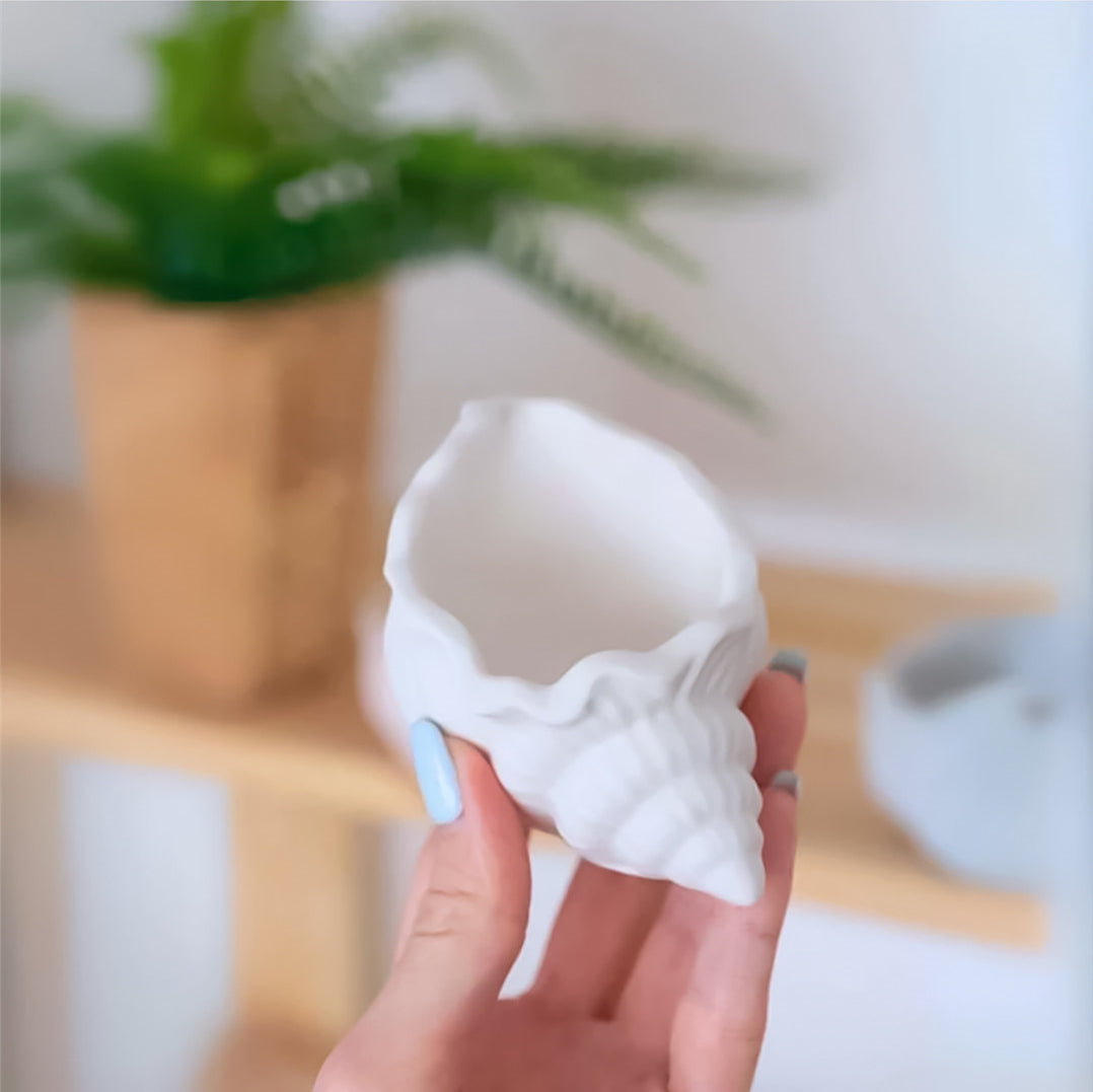 Conch Silicone Mold, DIY Handmade Mould for Epoxy Resin, Cement Aroma Gypsum Candle Cup & Storage Box
